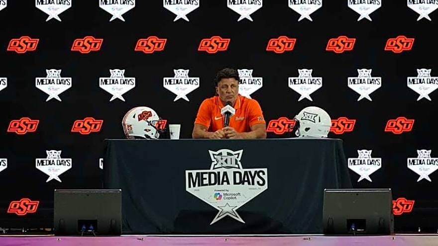 Oklahoma State&#39;s Mike Gundy Explains What Makes Big 12 Exciting