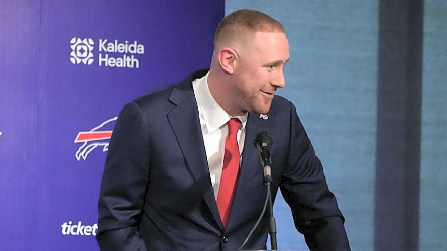 Bills' head coach Joe Brady addresses fan frustrations with screen passes