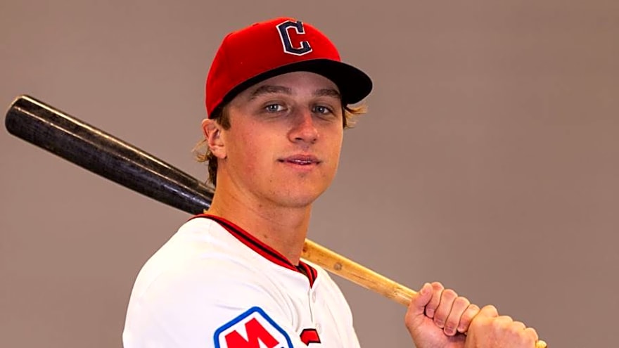 Chase DeLauter Replaced in Cleveland Guardians Spring Training Game on Wednesday