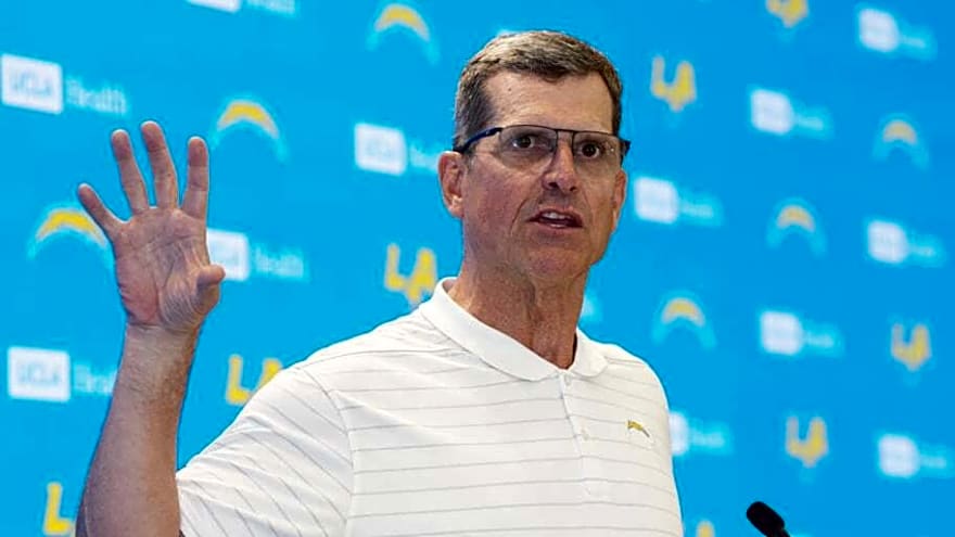 Jim Harbaugh’s Chargers threat to Chiefs’ nine-year reign for one key reason
