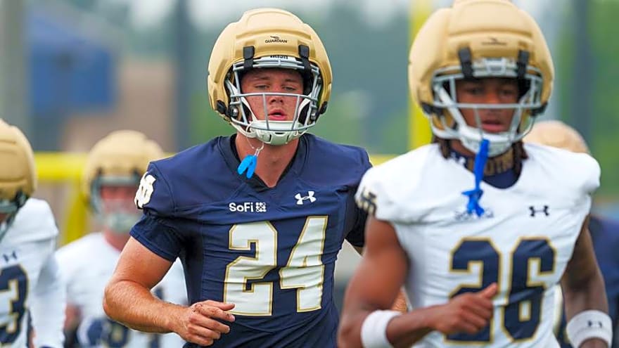 Notre Dame Freshmen Steal the Show at Tuesday's Practice