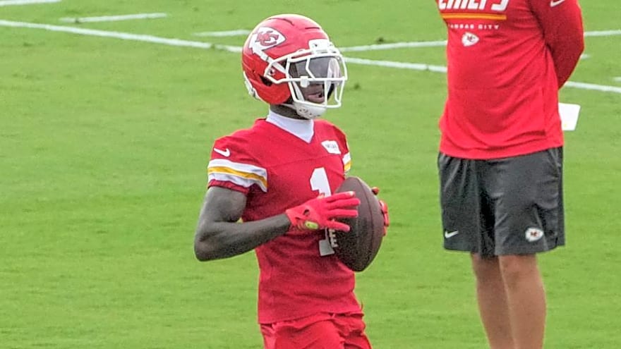 Eric Bieniemy, Xavier Worthy, Ashton Gillotte Return to Chiefs Camp – Others Remain Sidelined