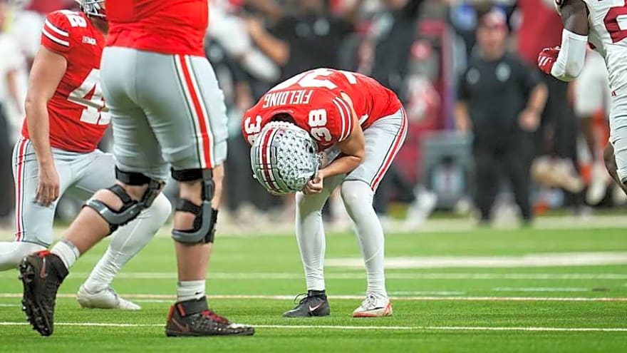 Jayden Fielding receives online harassment after Ohio State&#39;s missed field goal