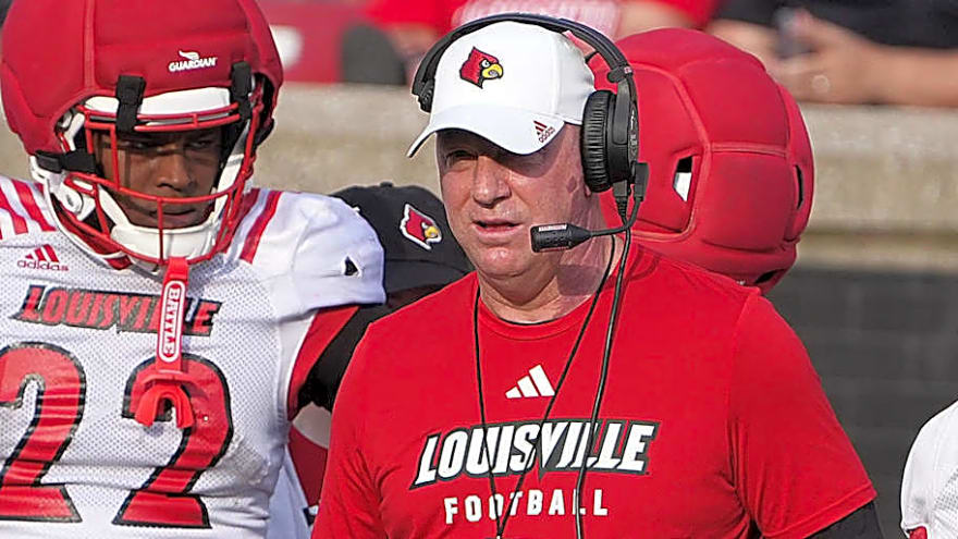Watch: Jeff Brohm, Louisville Players Talk Spring Game