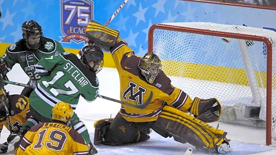 Fans wait all night outside arena for Minnesota&#39;s rivalry return to North Dakota