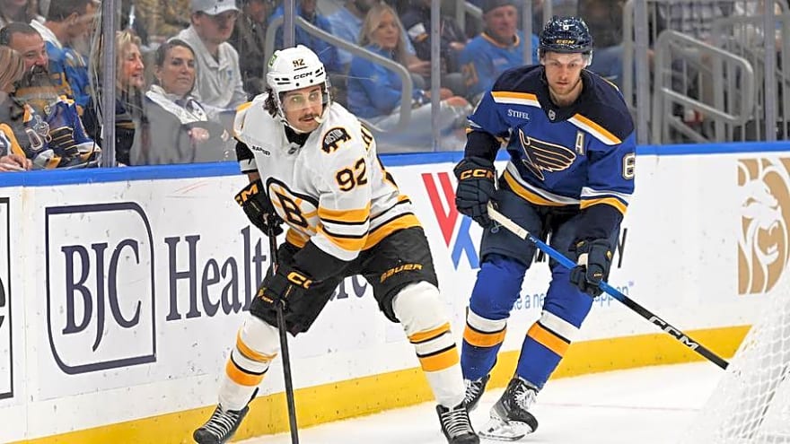 Bruins Go Winless in Road Trip With Loss to Blues
