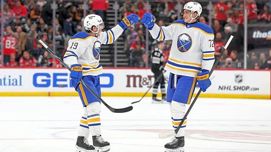 Sabres' Tage Thompson explains undeniable chemistry with Peyton Krebs