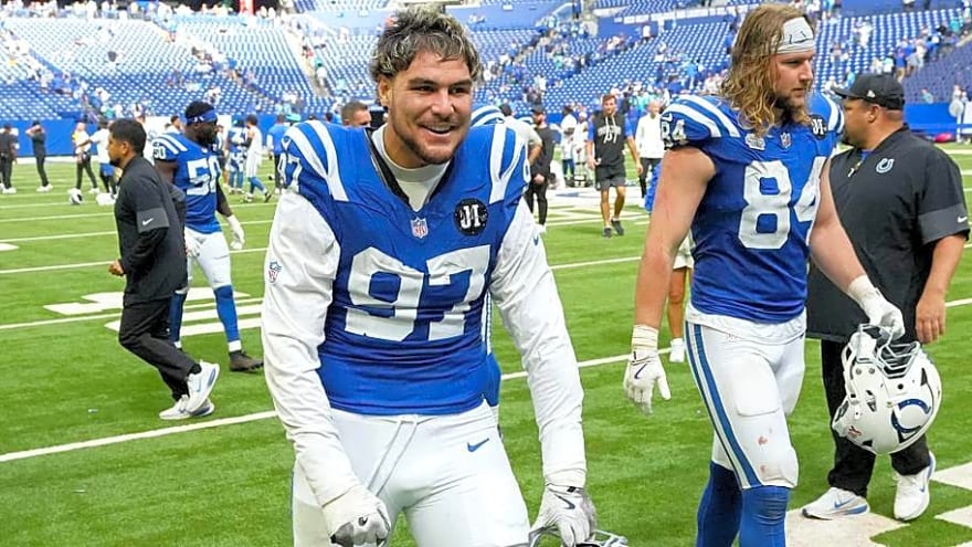 Colts' Laiatu Latu Embracing Pressure of Leading Pass Rush Group