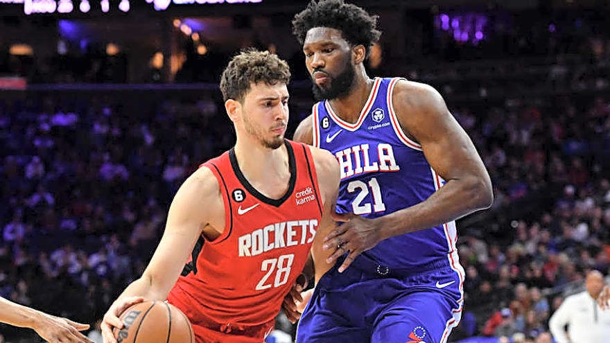 Sixers Joel Embiid Trolls Rockets Alperen Sengun on Social Media