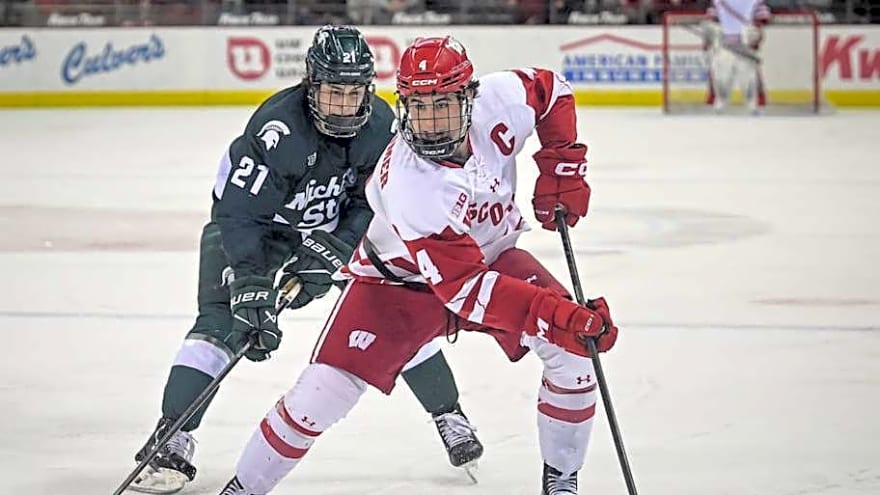 Wisconsin hockey captain bounces back, sends Badgers to Frozen Four