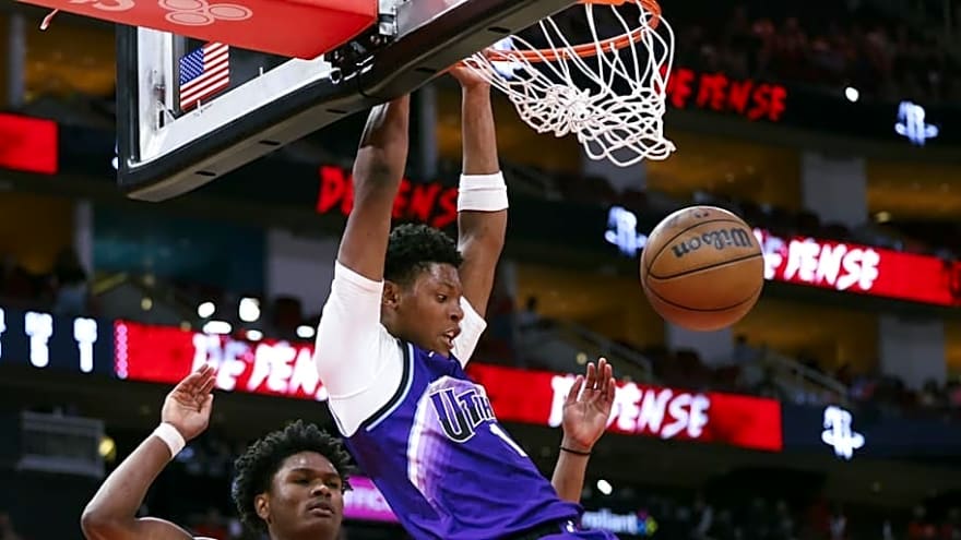 Utah Jazz&#39;s Ace Bailey Scores First NBA Points on Highlight Slam