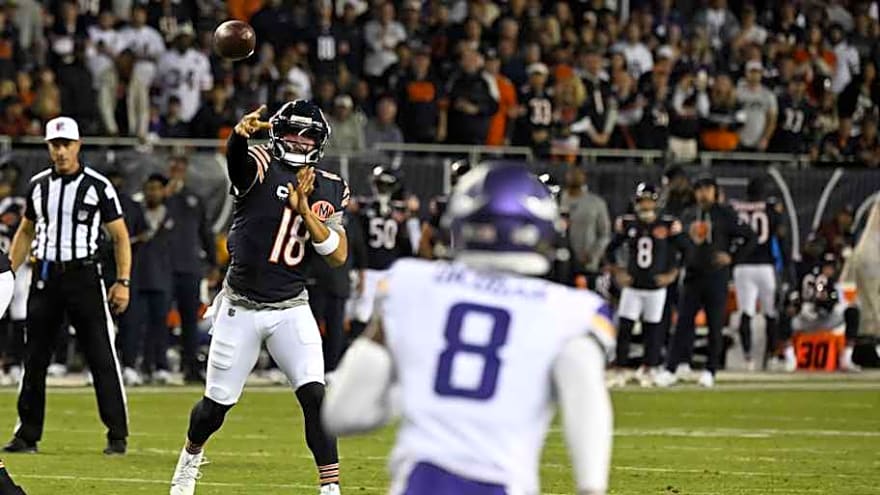 Caleb Williams admits &#39;frustration&#39; at bad passes in Week 1 loss to Vikings