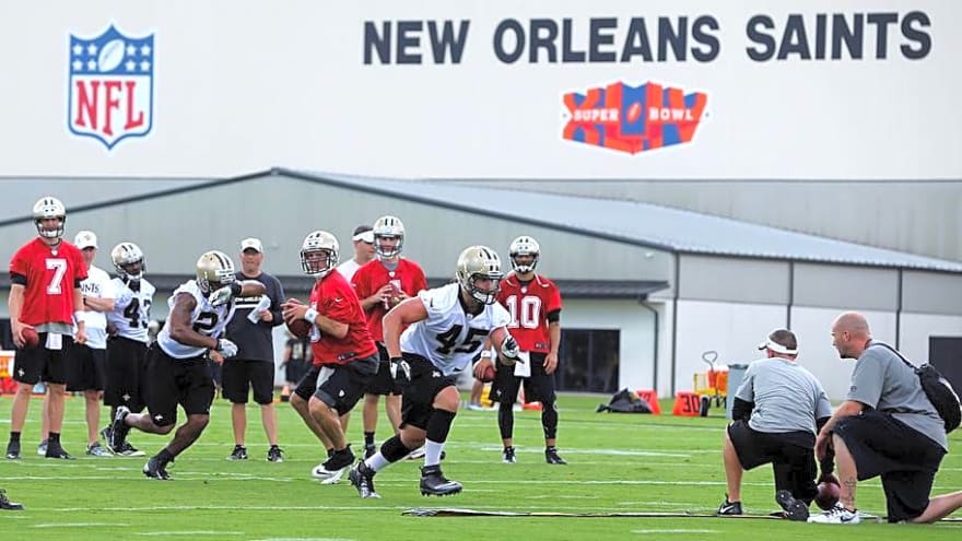 6 Tryout at RB and DE for the Saints Wednesday