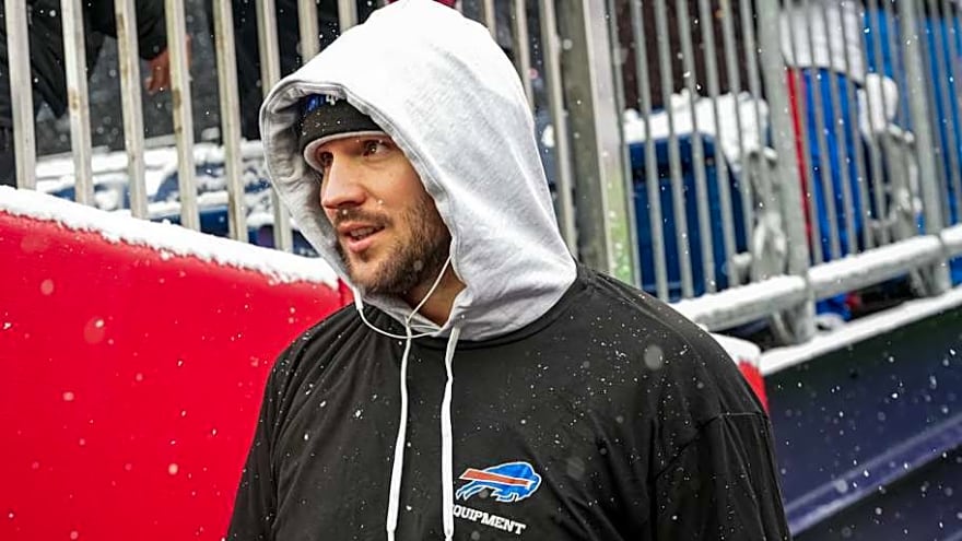 Josh Allen gutting it out after sideline incident caught on camera