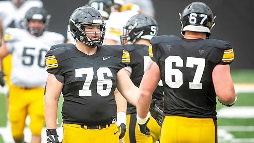 Is the Iowa Hawkeyes Most Intriguing Position Battle Along the Offensive Line?