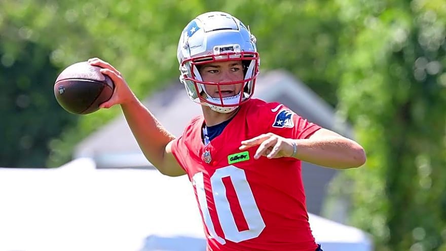 Patriots' Drake Maye Already Gushing Over Relationship with New WR