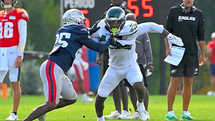 Patriots Joint Practice: Eagles Get Physical as A.J. Brown Settles Down