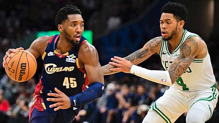 A rare postgame scene from Donovan Mitchell after loss to Celtics