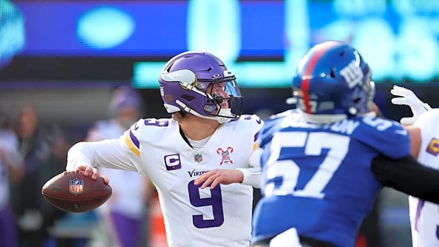 J.J. McCarthy ruled out with injury after big hit, replaced by Max Brosmer