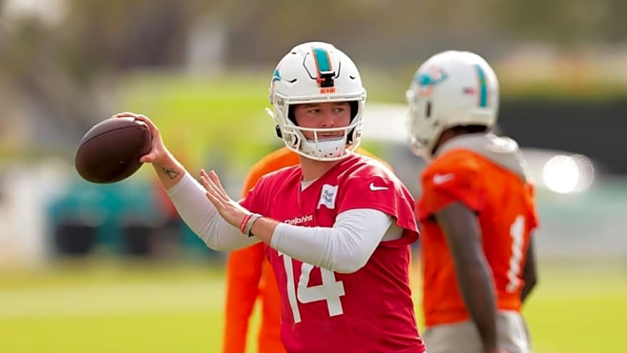 Quinn Ewers Earning Major Praise For Performance in Miami Dolphins Training Camp