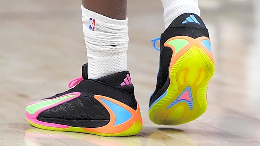 Anthony Edwards' Adidas Shoes Channel 1980s Vibes