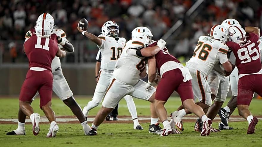Miami's New Look Offensive Line Still Has Some Work to Do, Even With a 45 Point Outing