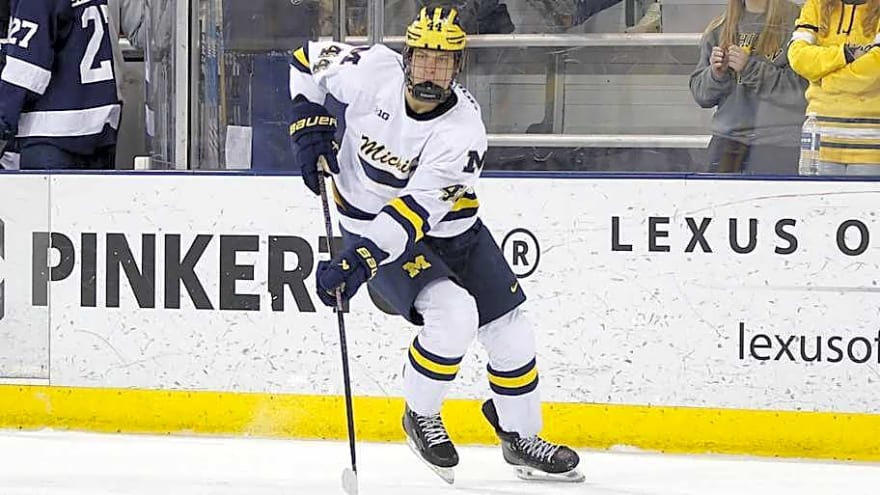 Top Penguins Prospect Finding Offensive Game at Michigan
