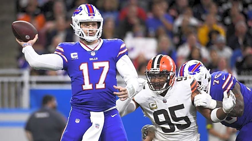 Josh Allen jokes about potentially being on wrong side of history vs. Browns