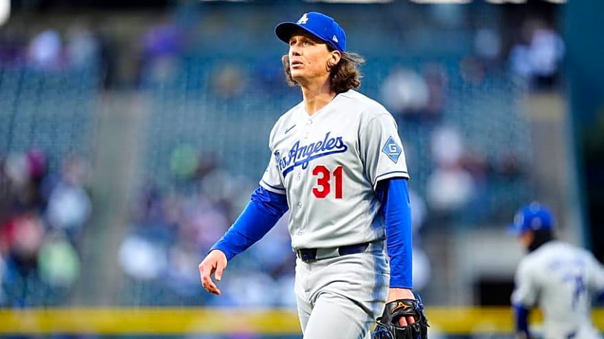 Dodgers Announce Starting Pitchers for Braves Series, Including Tyler Glasnow Return
