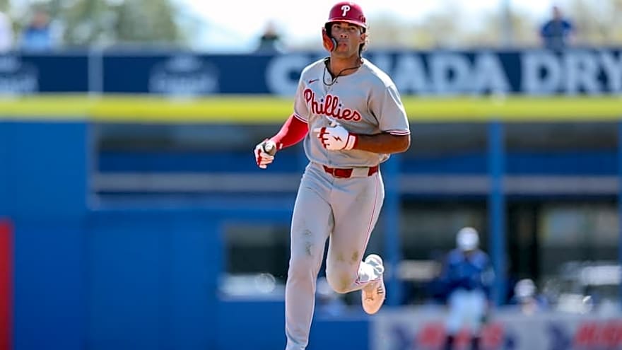 Early Knee Injury For One of Phillies' Most Interesting Bats in Camp