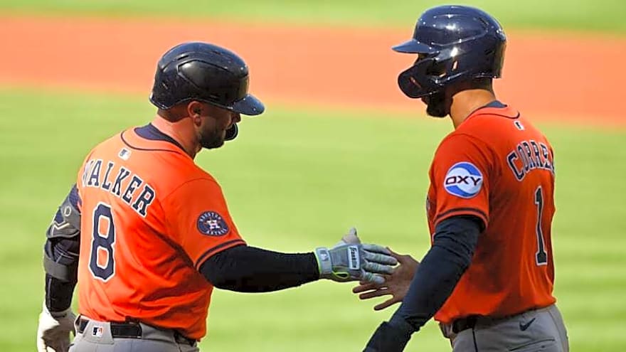 Astros Veteran Slugging Duo Picking Up Production in Second Half After Slow Starts