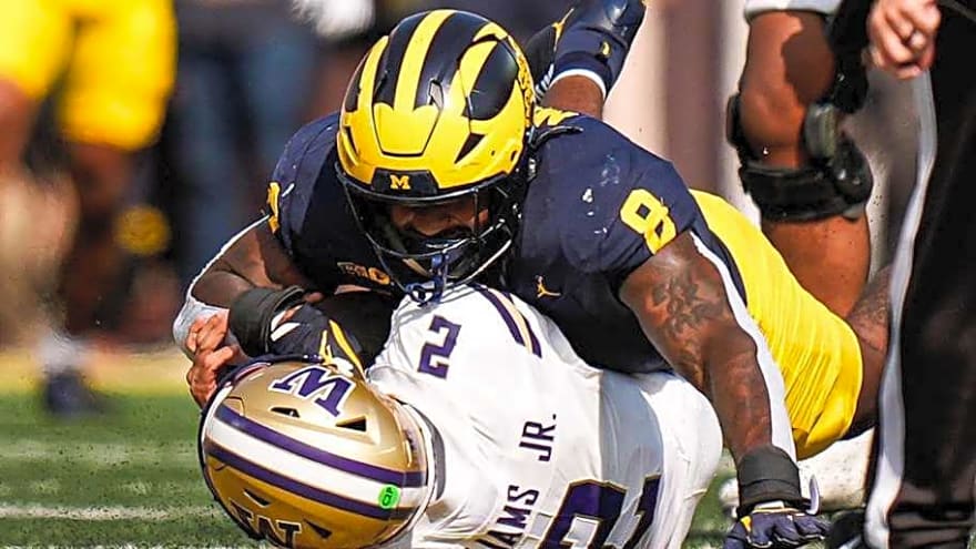 Derrick Moore Shares What Playing for Michigan Football Meant to him at NFL Combine