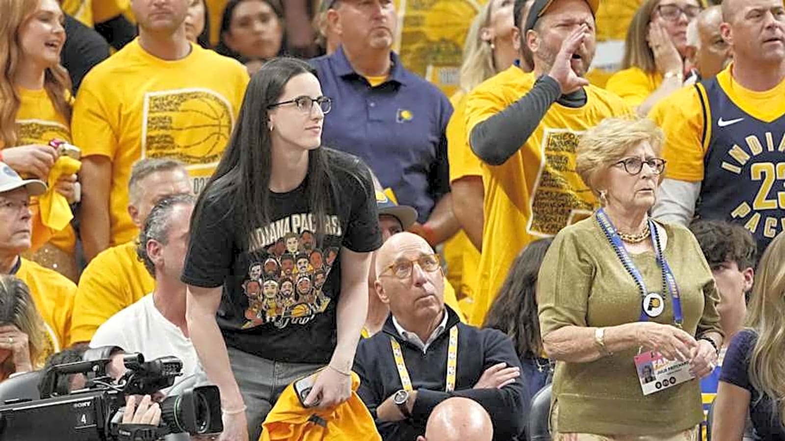 Caitlin Clark Rocked $73 Nike Shoes Courtside at the NBA Finals