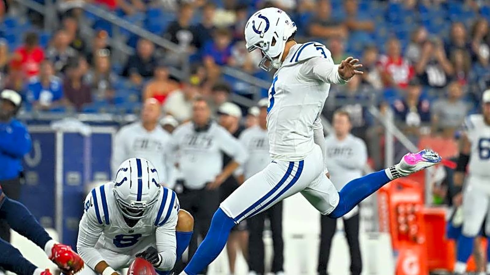 Colts' Brian Mason Provides Latest Update on Kicking Battle