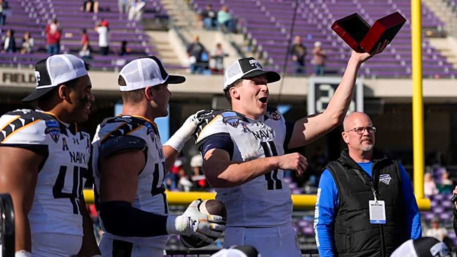 Look: Navy Football Shows Off Commander-in-Chief Championship Rings