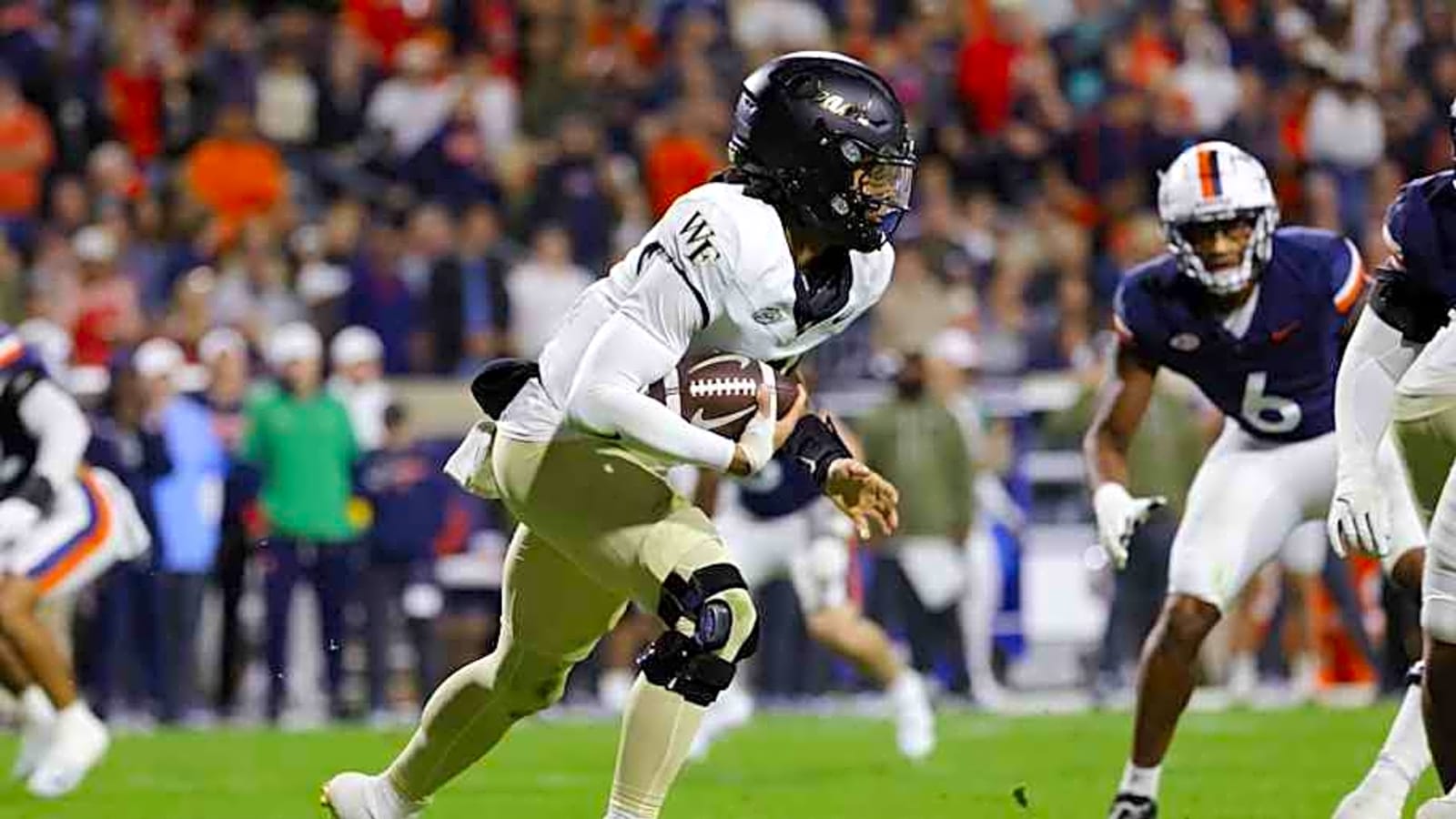 Deacs Have Halftime Edge of Nationally Ranked Cavaliers