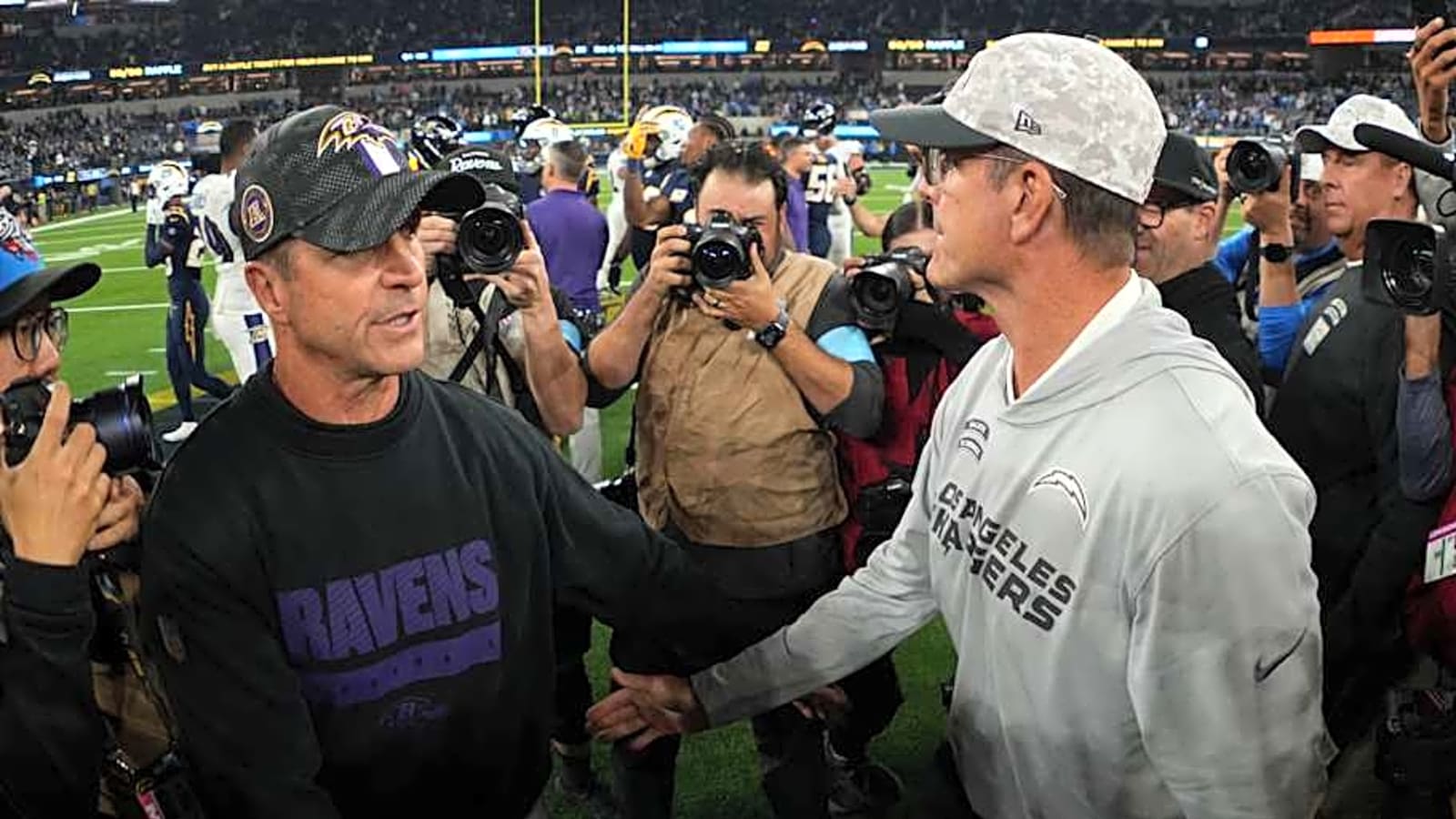 Jim Harbaugh Makes Fun of Ravens&#39; John Harbaugh After Orioles Gaffe