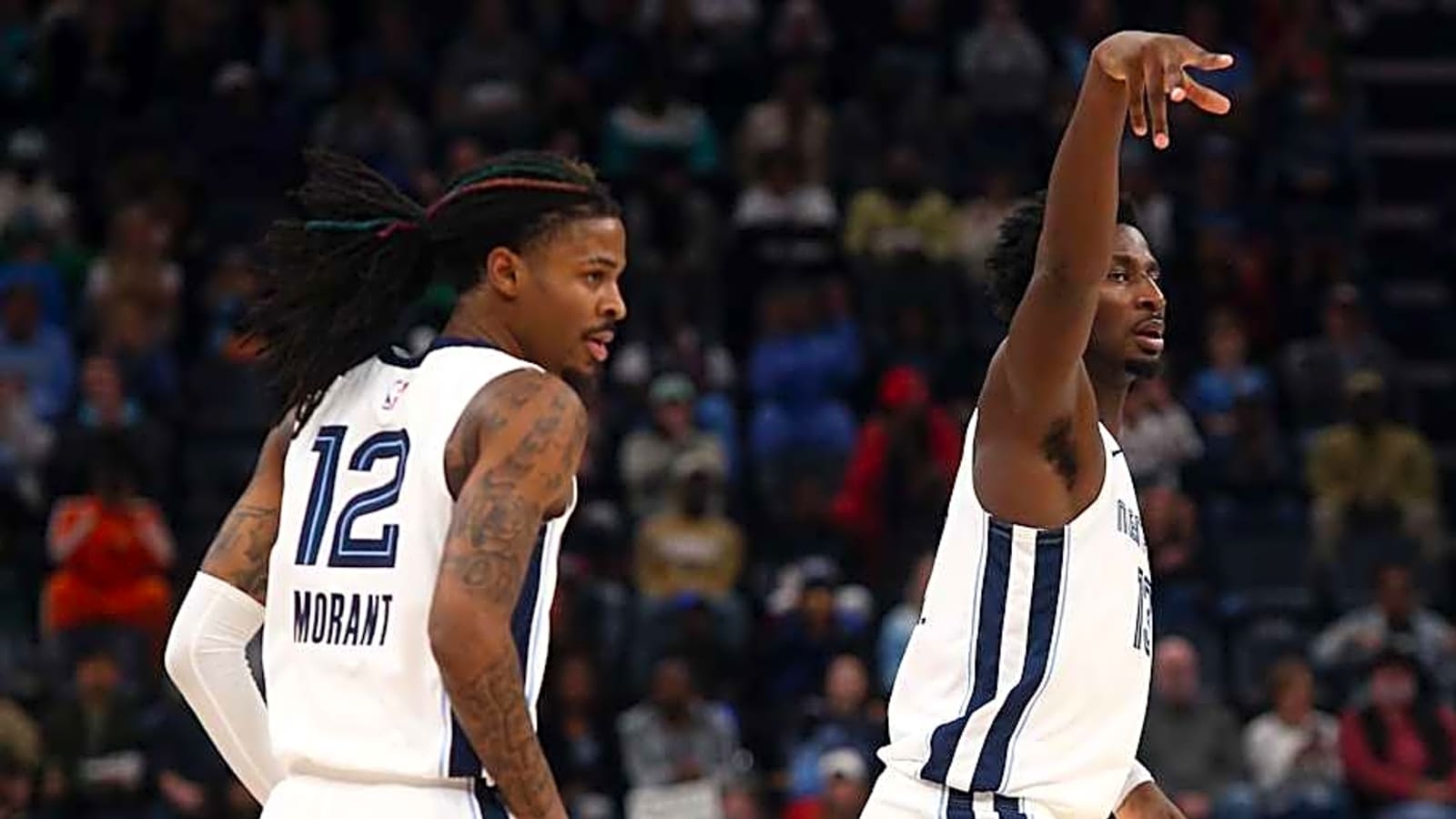 Grizzlies&#39; Ja Morant, Jaren Jackson Jr.  Show Support for Memphis Celebration