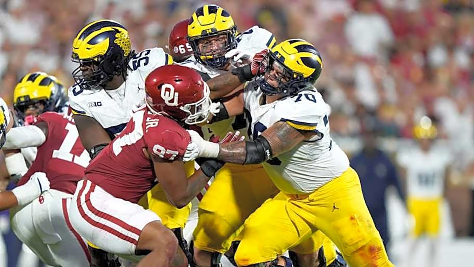 Michigan, Oklahoma draw largest audience in week 2