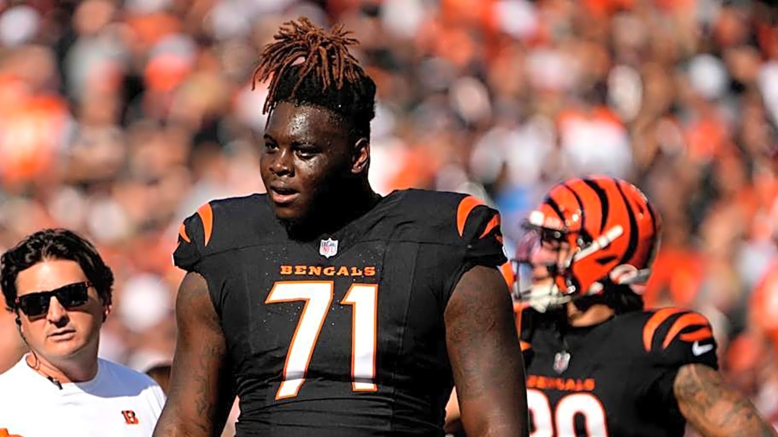 Orlando Brown Jr. Highlights &#39;Growth&#39; From Amarius Mims Entering Second NFL Season