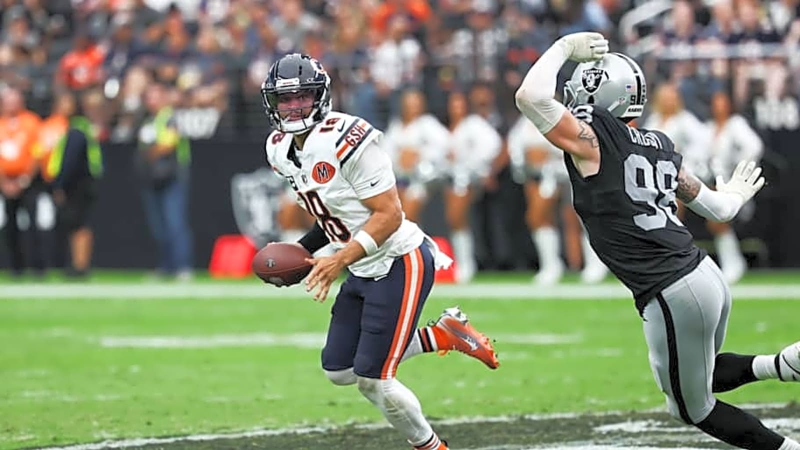 Despite Bears&#39; dramatic win over Raiders, Ben Johnson calls offense a &#39;mess&#39;