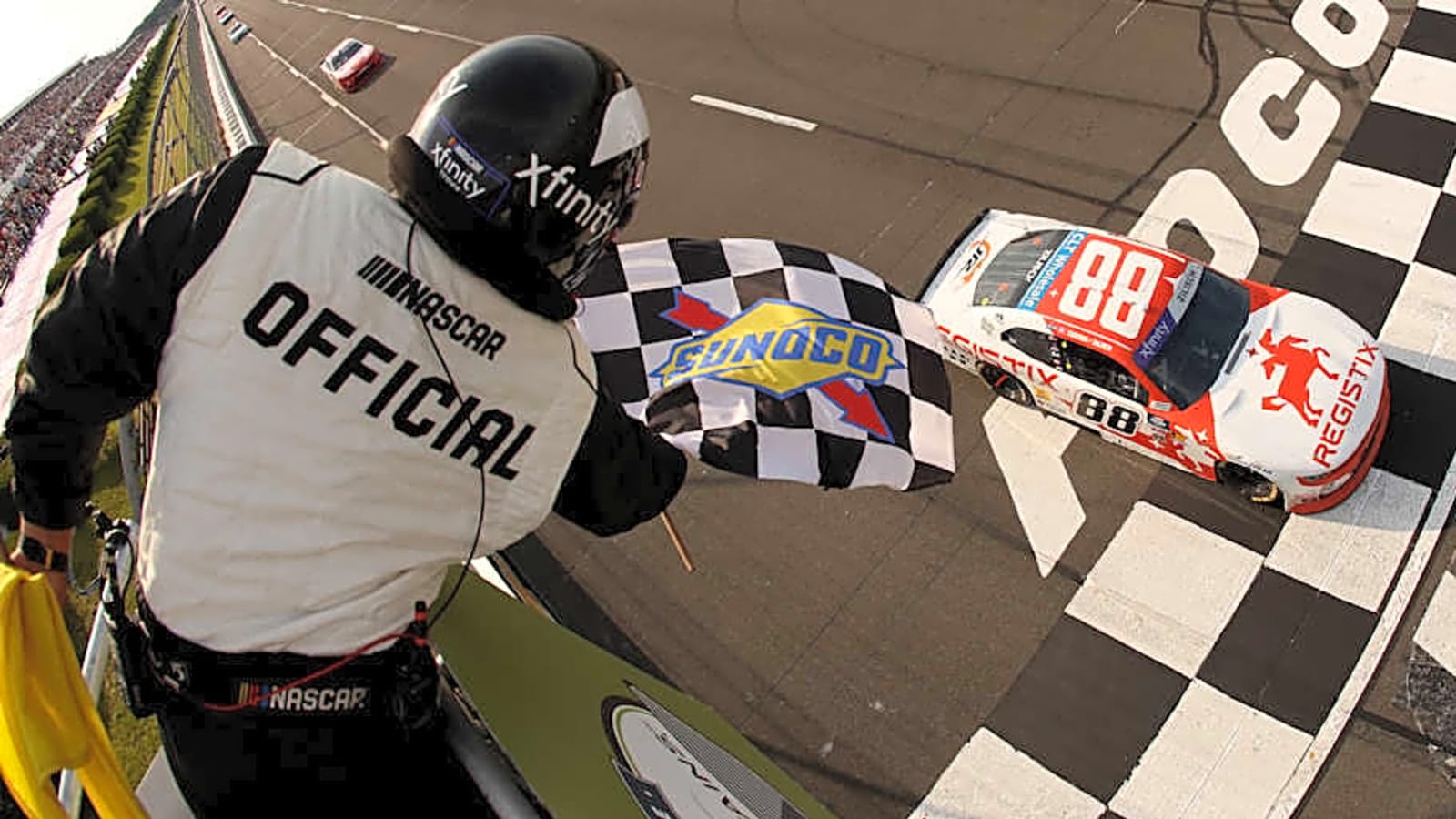 XFINITY: Connor Zilisch Passes Jesse Love for First Oval Win at Pocono