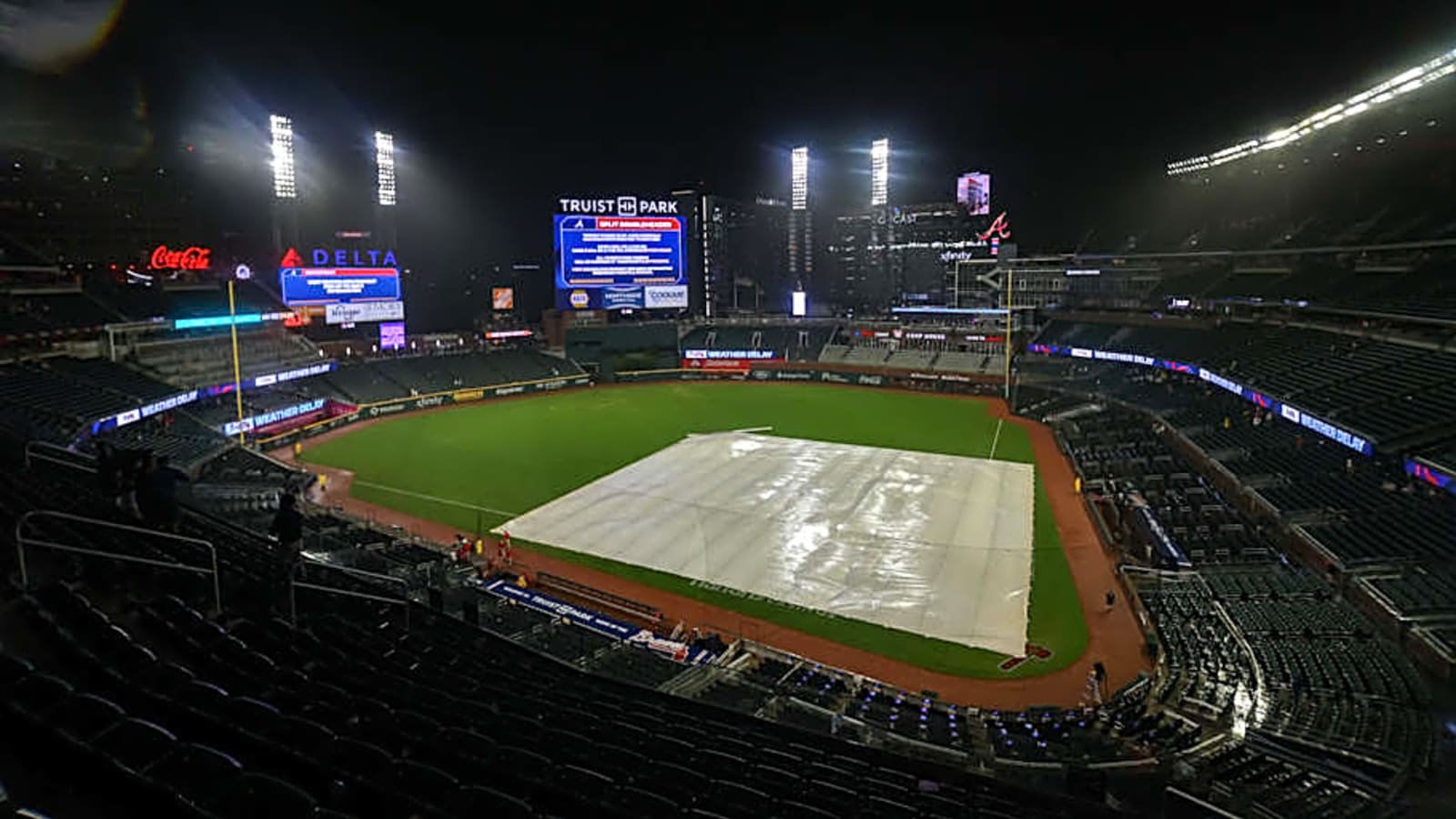 Braves Series Opener vs Mets in Rain Delay