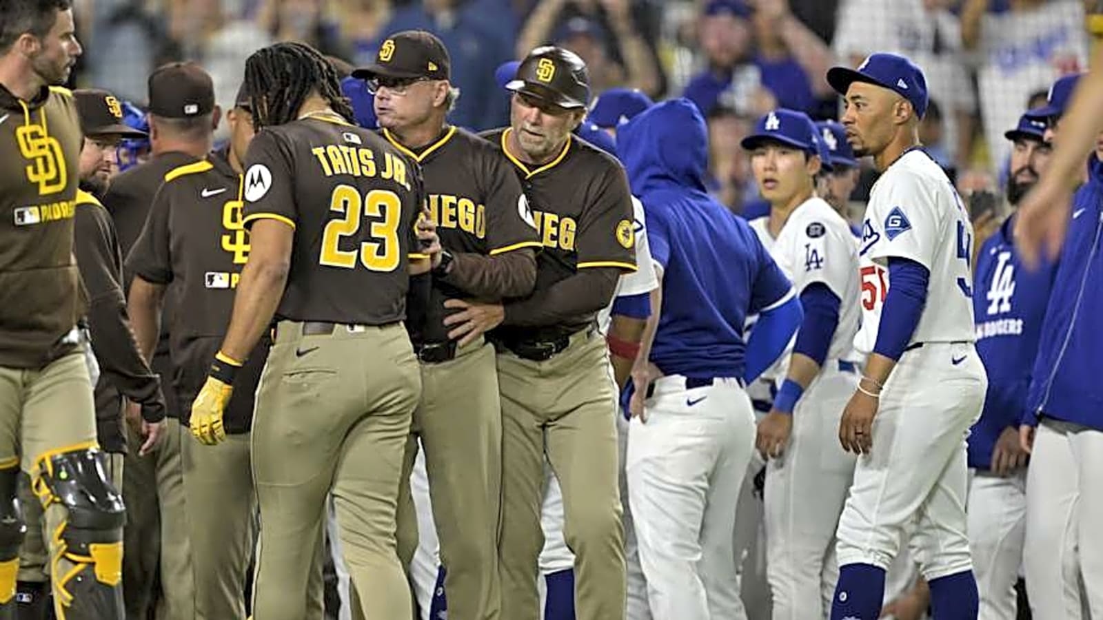 Padres Notes: Fernando Tatis Exits After HBP, Benches Clear, Multiple Ejections in Wild Game vs Dodgers