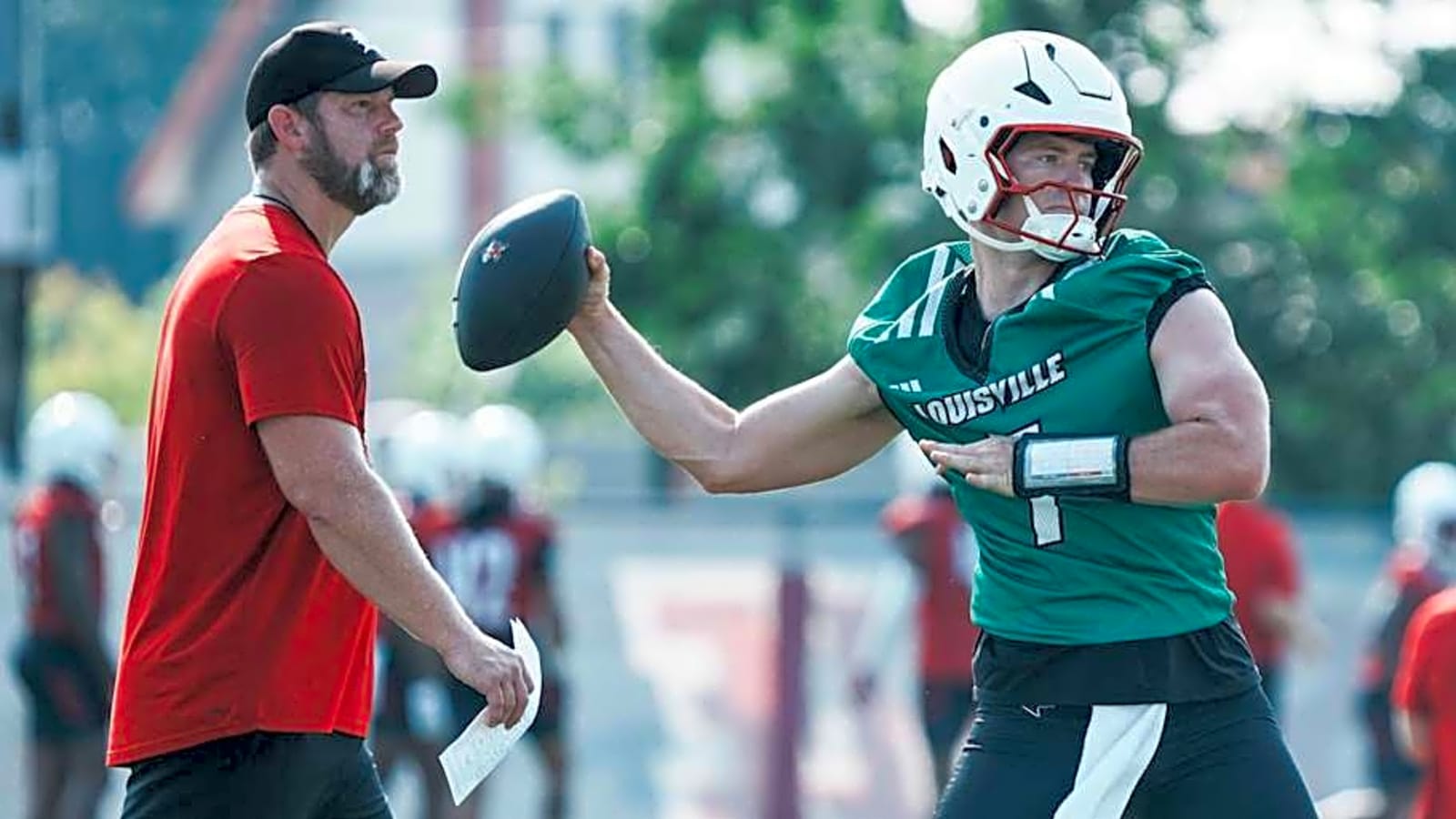 Watch: Brian Brohm, Louisville QBs Talk Fall Camp