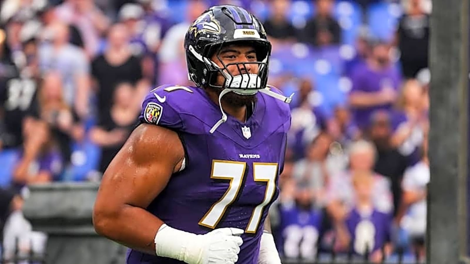 It took one half for the Ravens to realize they have a glaring offensive line problem