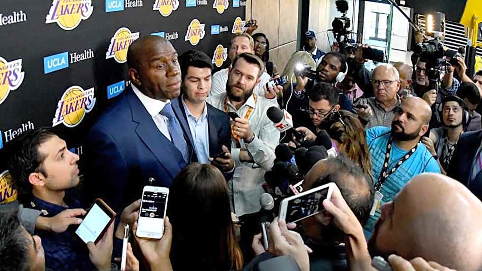 NBA Legend Magic Johnson Reacts To Rockets-Suns Trade
