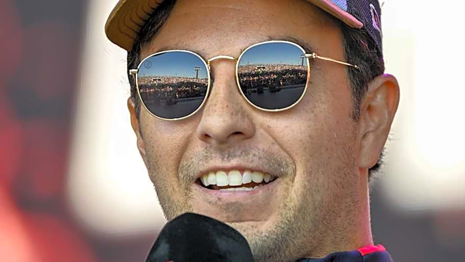 Sergio Perez Hits The Track In Blacked-Out Ferrari For First Cadillac F1 Test