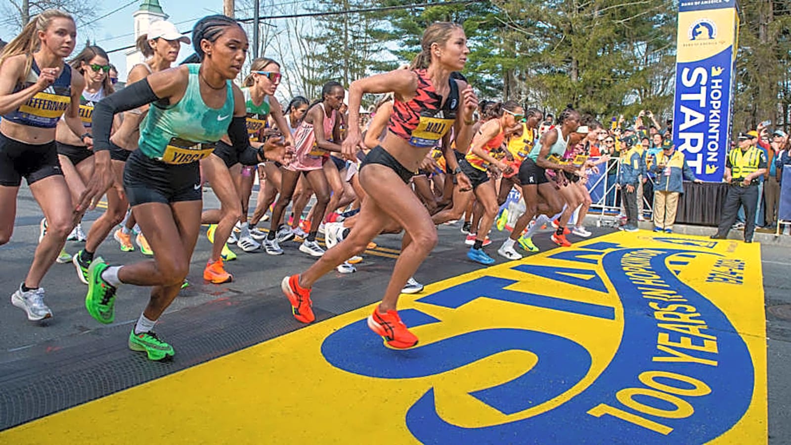 2025 Boston Marathon Start Times - Broken Up by Waves
