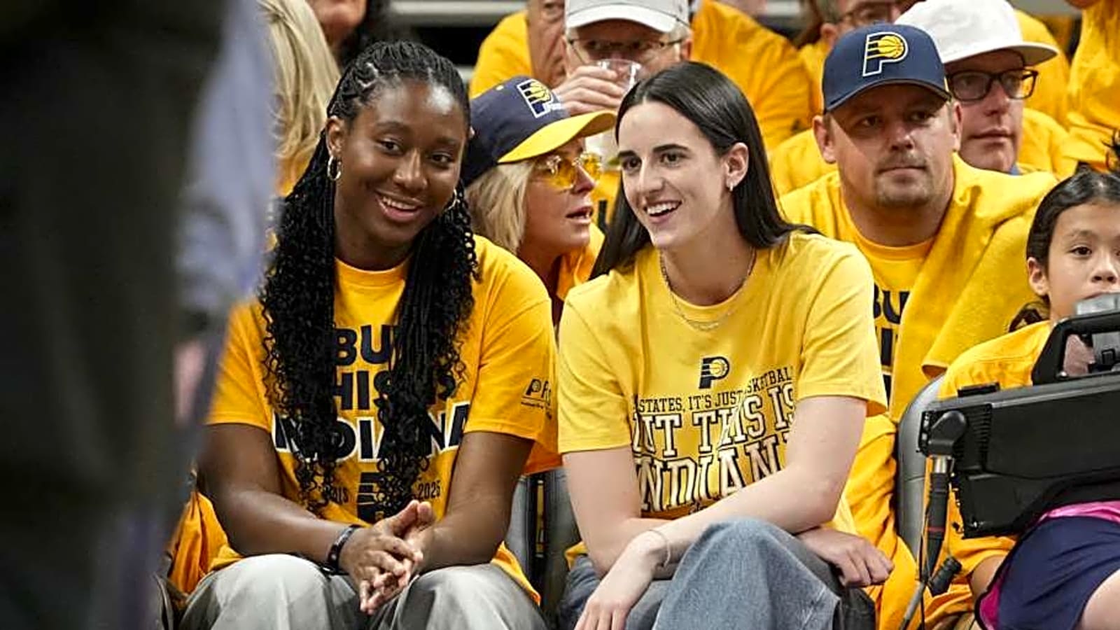 Caitlin Clark Reacts To Johnny Furphy’s Massive Dunk In Pacers-Bulls